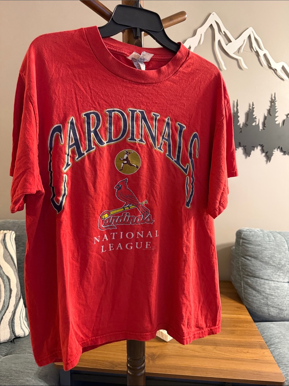 St. Louis Cardinals Red Vintage Tee